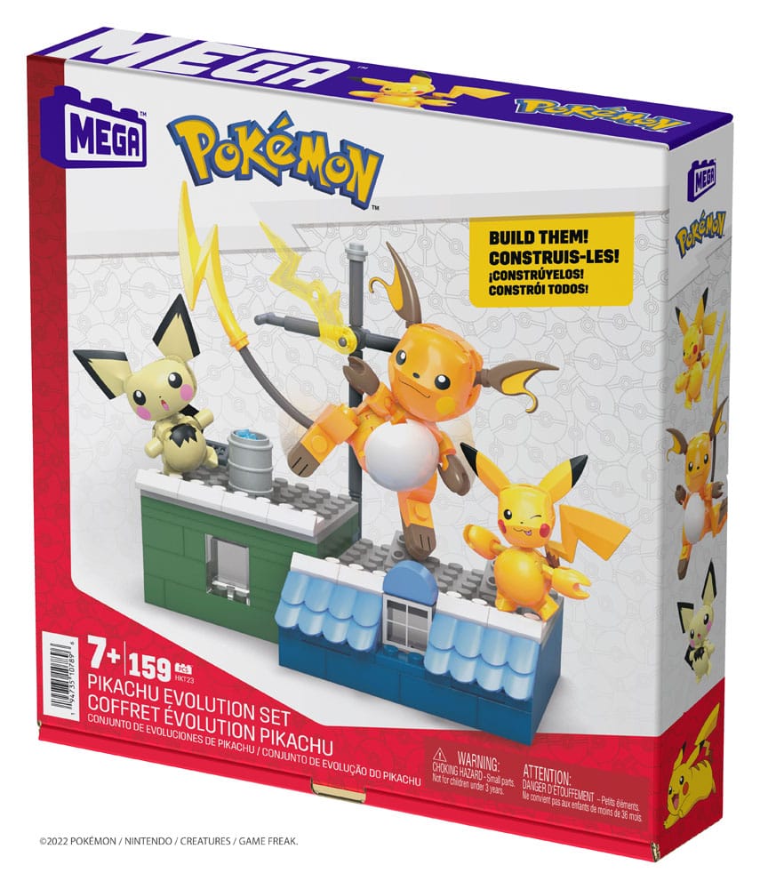 MEGA Pokémon Pikachu Evolution Set - 160 Bricks, Ages 7+ 