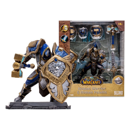 Human Paladin Warrior World of Warcraft Posed Figure 15 cm