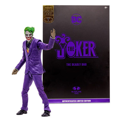 The Joker Batman & The Joker: The Deadly Duo Gold Label Patina Edition DC Multiverse Action Figure 18 cm