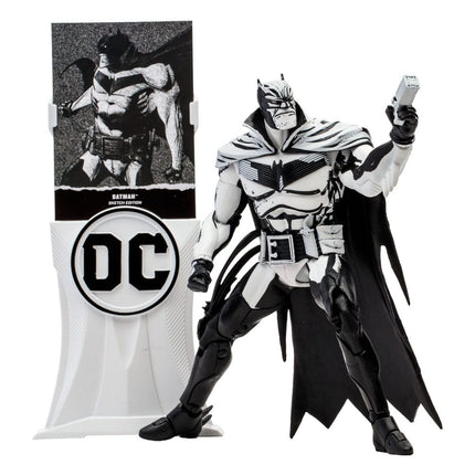 Sketch Edition Batman: White Knight DC Multiverse Action Figure Sketch Edition DC Multiverse Gold Label 18 cm
