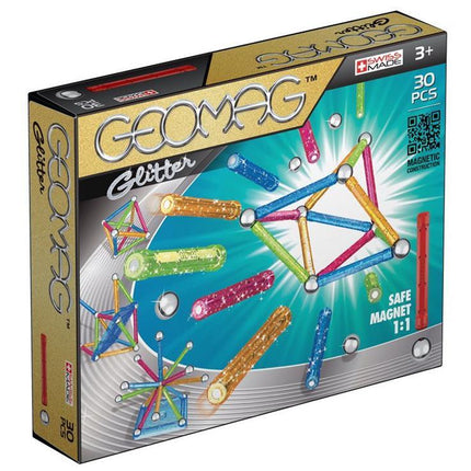 Geomag Glitter 30 sztuk Magnetyczny zestaw konstrukcyjny Magnetyczna konstrukcja