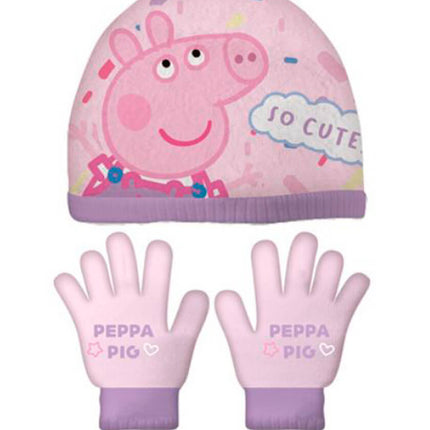 Peppa Pig Set Cappello e Guanti Bambini