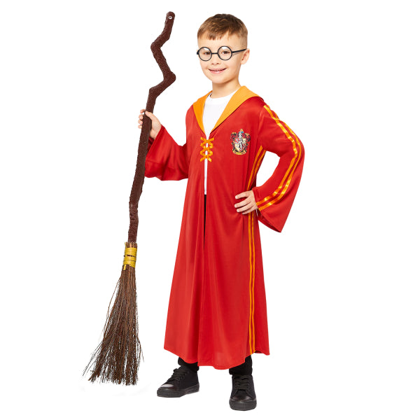 Costume carnevale bambino Harry Potter Quidditch con scopa