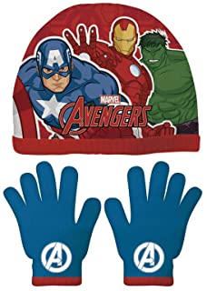 Zestaw czapka i rękawiczki dla dzieci Avengers