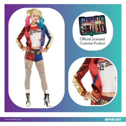 Harley Quinn Costume Carnevale Donna Adulti Fancy Dress