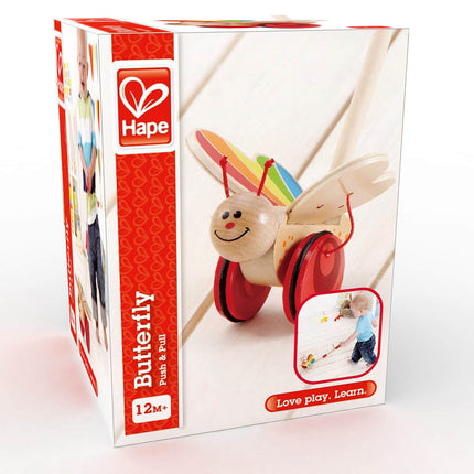 Pushable Butterfly with Hape Wooden Stick