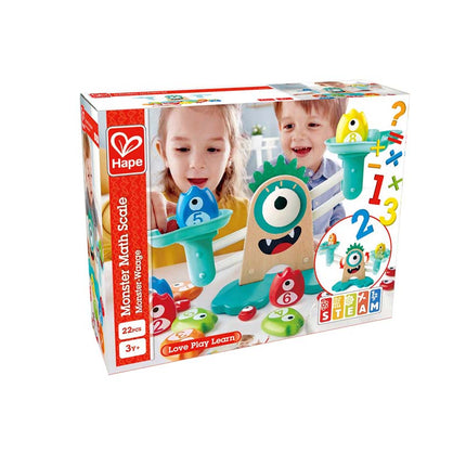 Wooden math scale with monsters Game Children Steam