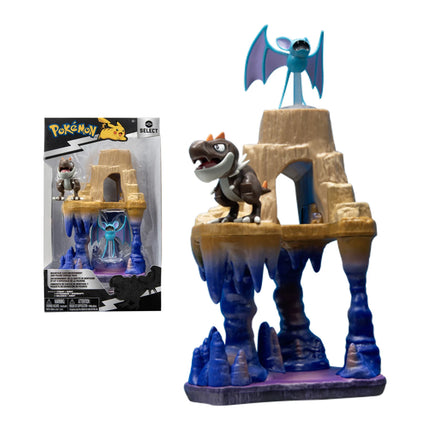 Mountain Cave with Tyrunt and Zubat Pokemon Select Playset