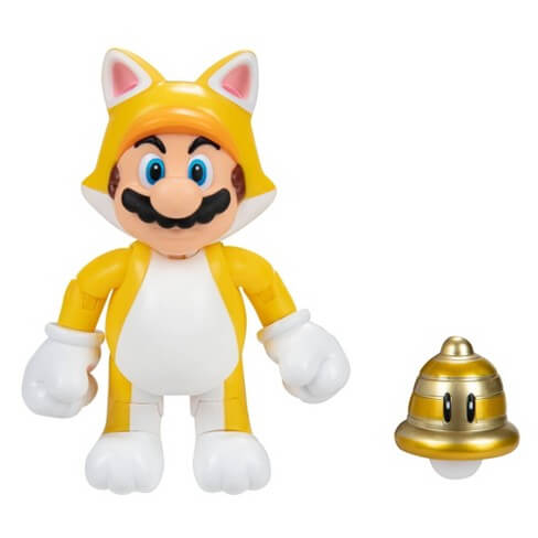 World of Nintendo Super Mario Cat Mario Action Figure with Super