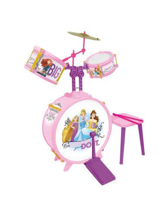 Muzyczny zestaw perkusyjny Princesses ze stołkiem i pałeczkami Disneya