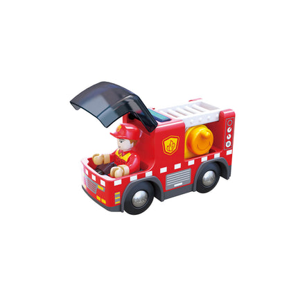 Brandweerwagen met Hape geluiden en verlichting