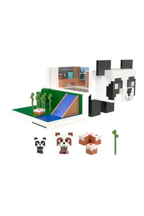 Minecraft Mob Head Minis Playset Panda Playhouse