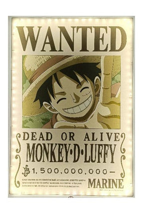 One Piece LED Wall Lamp Light Wanted Luffy 30 cm