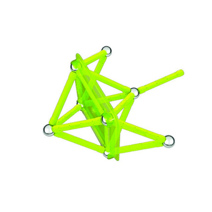 Geomag Glow 64 Pieces If Fluorescent Magnetic Construction