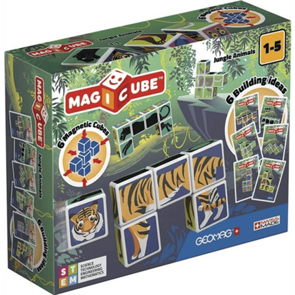 Geomag Magnetic Cubes Tiere Dschungel Konstruktionen Magic Cube