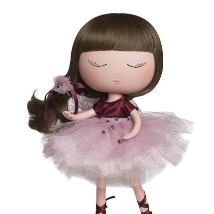 Lalka Anekke 32cm różowa sukienka