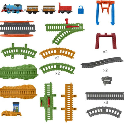 Track Trackmaster Motorized Train, Thomas and Friends Sorting Center Playset 3in1