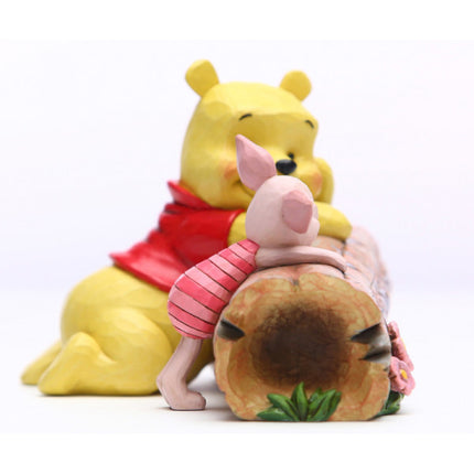 Hars beeldje Winnie the Pooh & Piglet door Jim Shore 10 cm Disney