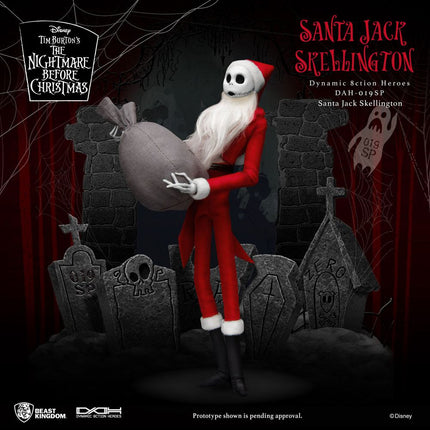 Nightmare before Christmas Dynamic 8ction Heroes Action Figure 1/9 Santa Jack Skellington 21 cm