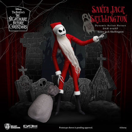 Nightmare before Christmas Dynamic 8ction Heroes Action Figure 1/9 Santa Jack Skellington 21 cm