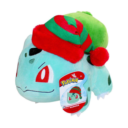 Peluche Pokemon Edizione Natalizia Christmas Edition Bulbasaur con Cappello Natalizio #Scegli Personaggio_Bulbasaur con Cappello Natalizio (4283782922337)