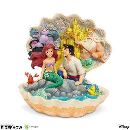 The Little Mermaid Disney Figurine Shell Scene The Little Mermaid 20 cm
