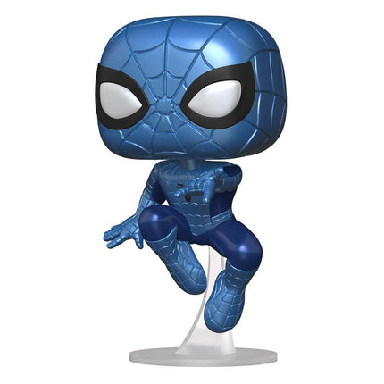 Marvel Wypowiedz życzenie 2022 POP! Figurka winylowa Marvel Spider-Man (metaliczna) 9 cm