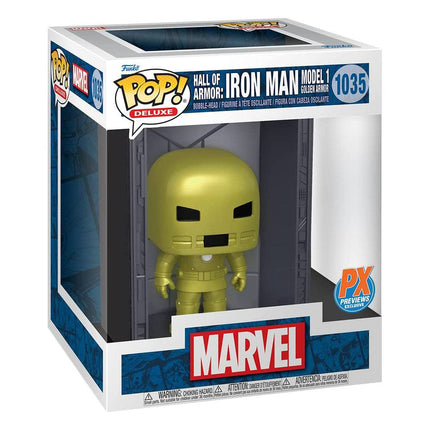 Hall of Armor Iron Man Model 1 PX Ekskluzywny Marvel POP! Figurka winylowa deluxe 9cm - 1035