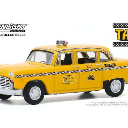 Taxi Diecast Model 1/64 1974 Checker Taxi Sunshine Cab