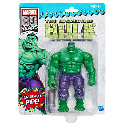 Hulk SDCC 2019 exclusiva Marvel Legends 80th Anniversary Action Figure Retro 15 cm Hasbro
