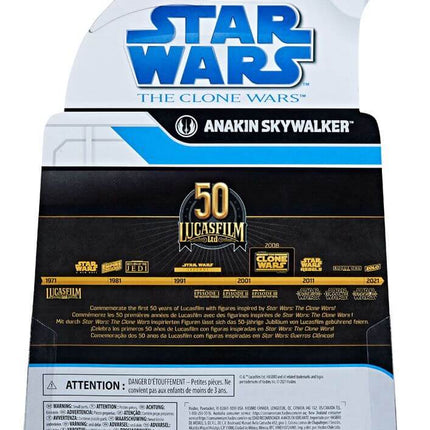 Anakin Skywalker Gwiezdne wojny Wojny klonów Czarna seria Lucasfilm 50. rocznica Figurka 2021