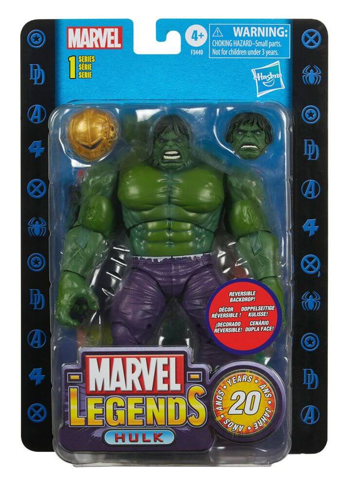 Hasbro – figurine Hulk originale de la série rétro Marvel Legends