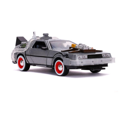 Powrót do przyszłości III Hollywood Rides Diecast Model 1/24 Wehikuł czasu DeLorean