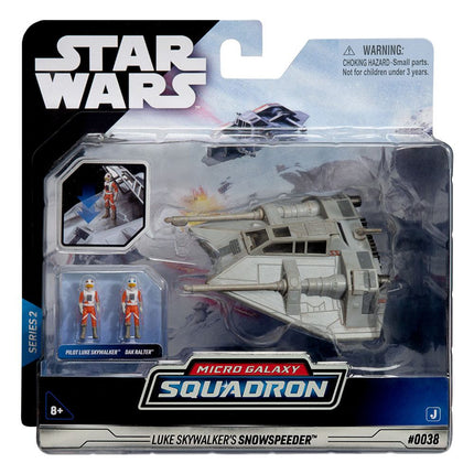 Luke Skywalker`s Snowspeeder  Star Wars Micro Galaxy Squadron Vehicle with Figures with Figures 12 cm