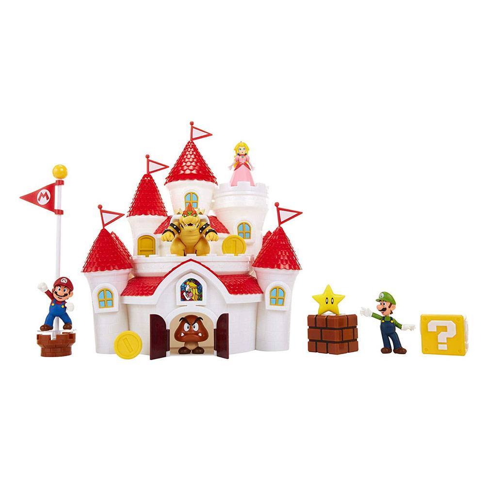 Château formidable Mario Playset Deluxe World de Nintendo château de D –  poptoys.it