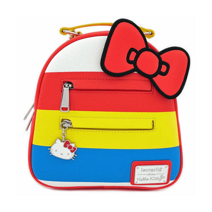Zainetto Donna Hello Kitty by Loungefly Fiocco Rosso Pelle Sintetica (4339772981345)