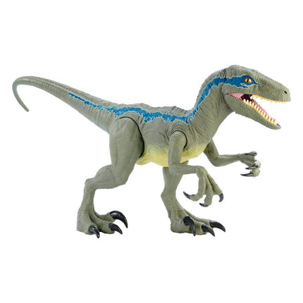 Jurassic World Camp Cretaceous Action Figure Super Colossal Velociraptor Blue