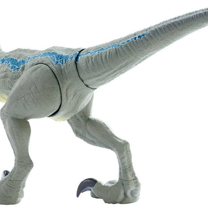 Jurassic World Camp Cretaceous Action Figure Super Colossal Velociraptor Blue