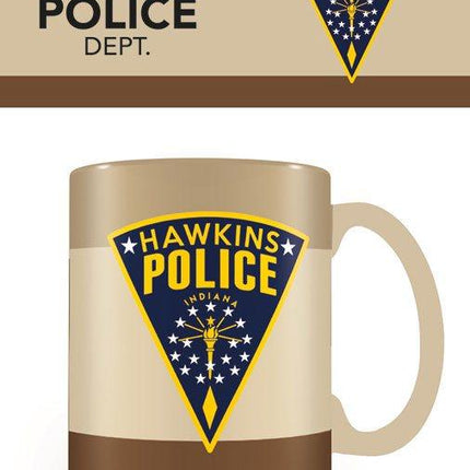 Stranger Things Mug Ceramica Tazza colazione Polizia Sceriffo Hawkins (3948436750433)