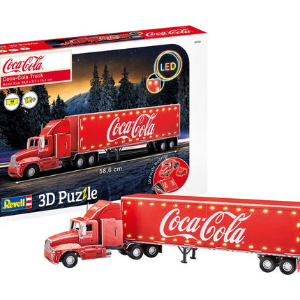 Coca-Cola Puzzle 3D Ciężarówka Edycja LED 58 cm