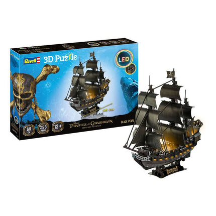 Piraci z Karaibów: Dead Men Tell No Tales Puzzle 3D Black Pearl Edycja LED 64 cm