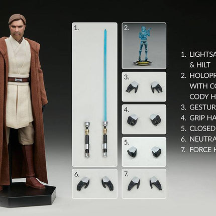 Obi-Wan Kenobi Star Wars The Clone Wars Figurka 1/6 30cm