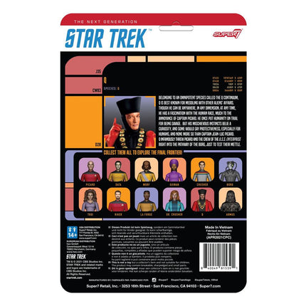 Q Star Trek: Nowa generacja ReAction Figurka Wave 2 10 cm